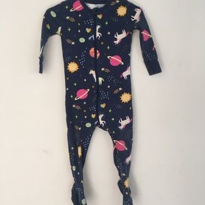 Old Navy baby girls footed pajamas